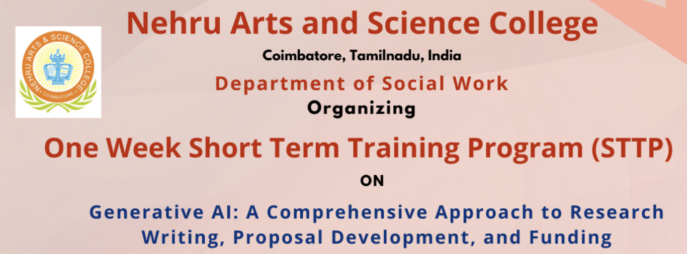 Generative AI: A Comprehensive Approach to Research Writing, Proposal Development, and Funding 2024 Training Program Poster